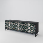 DIMENSION DELIGHTS Móvel de TV com 3 Portas em Acabamento Preto