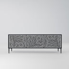 TEMPORARY SEQUENCE Móvel de TV com 3 Portas em Acabamento Preto