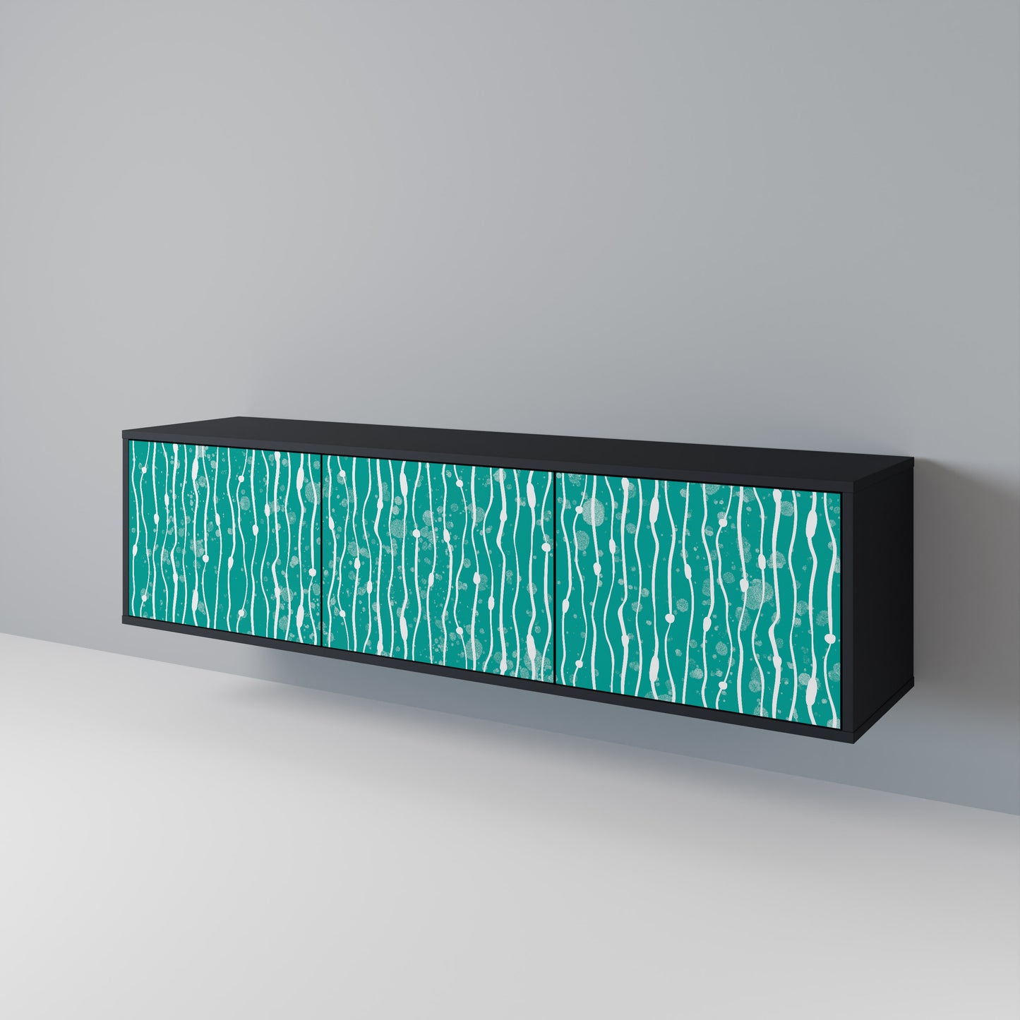 TURQUOISE RAIN Móvel de TV de 3 Portas