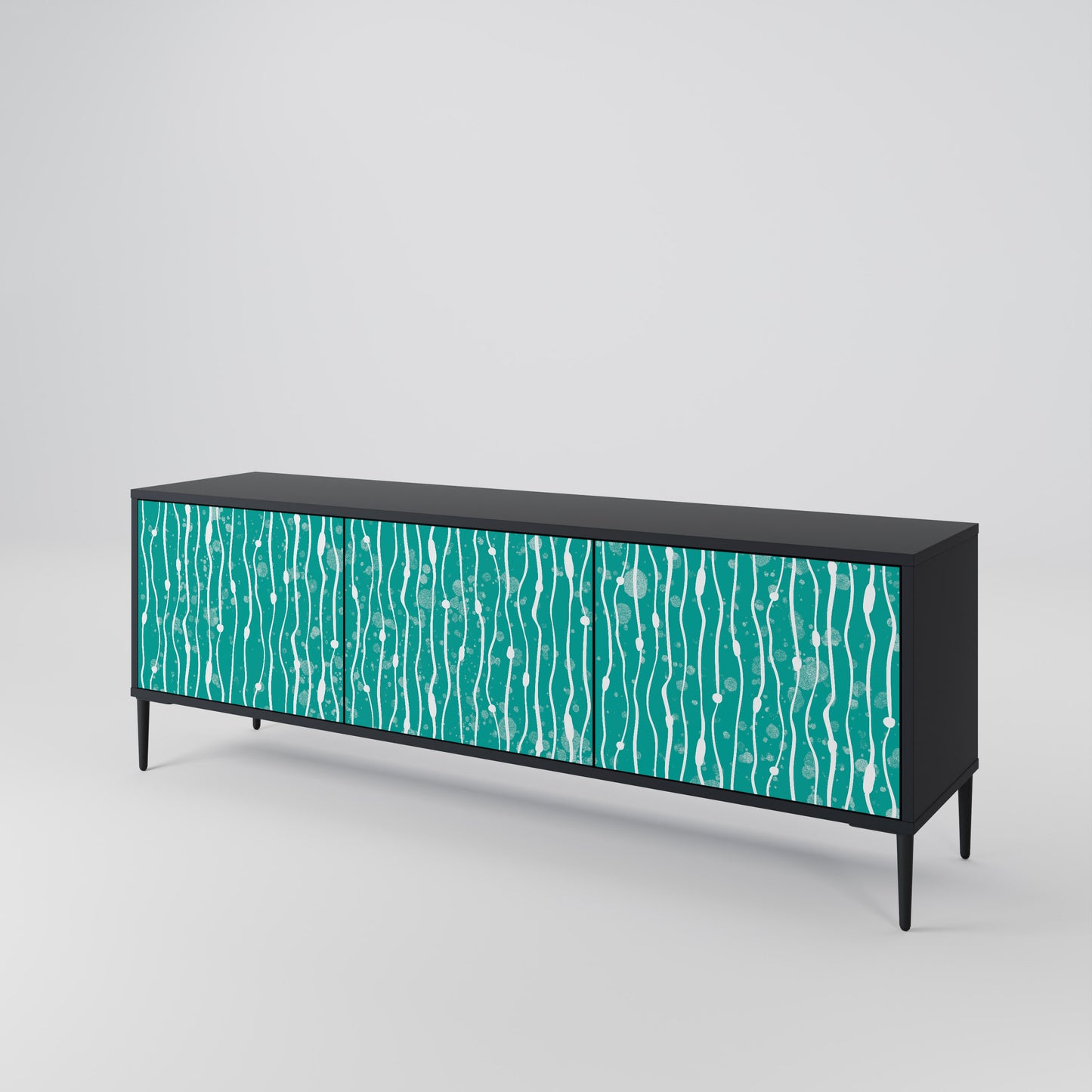 TURQUOISE RAIN Móvel de TV de 3 Portas