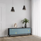 OUT OF CONTEXT Móvel de TV com 3 Portas em Acabamento Preto