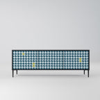 OUT OF CONTEXT Móvel de TV com 3 Portas em Acabamento Preto