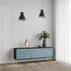 OUT OF CONTEXT Móvel de TV com 3 Portas em Acabamento Preto