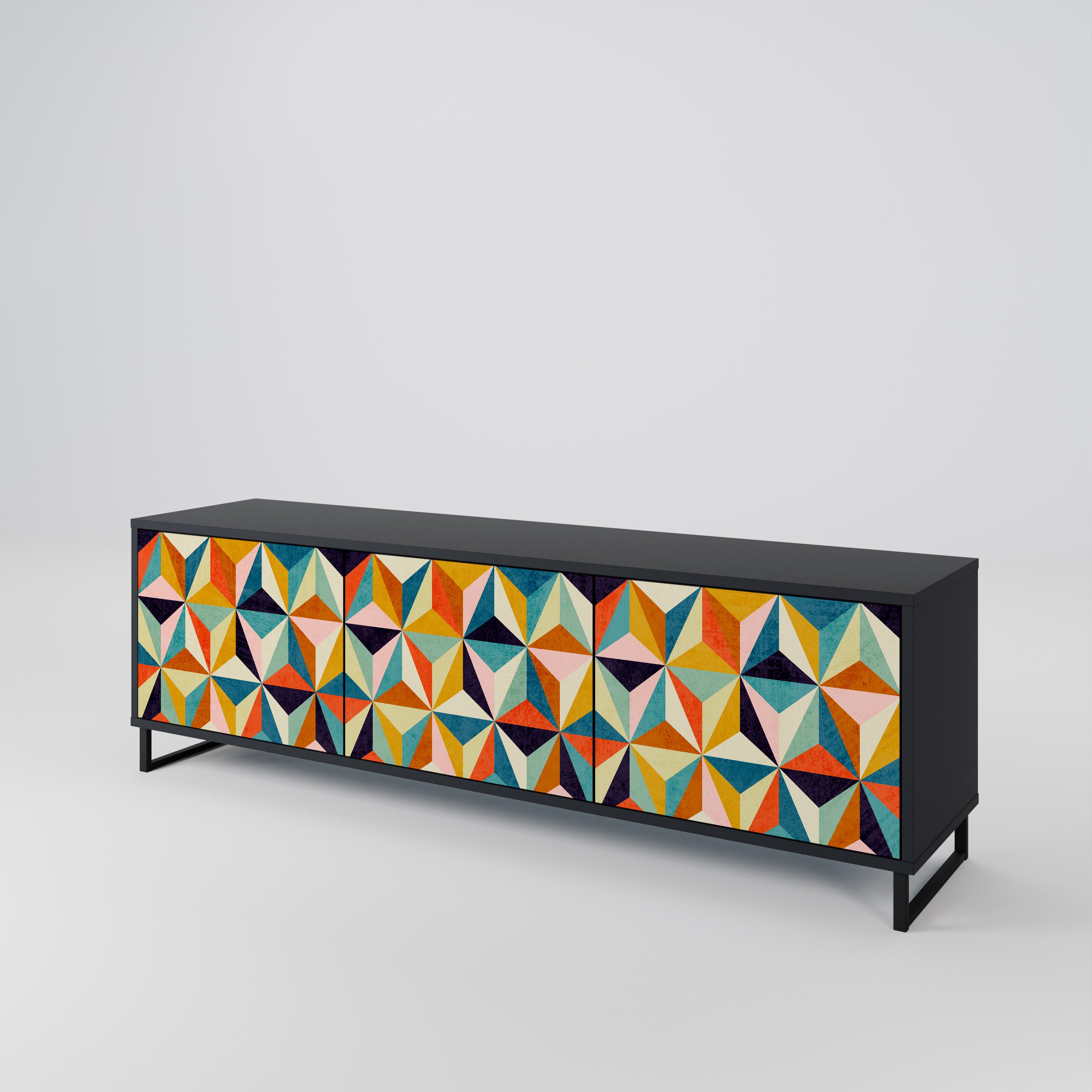 TESSELATE TREASURES 3-Door TV Cabinet