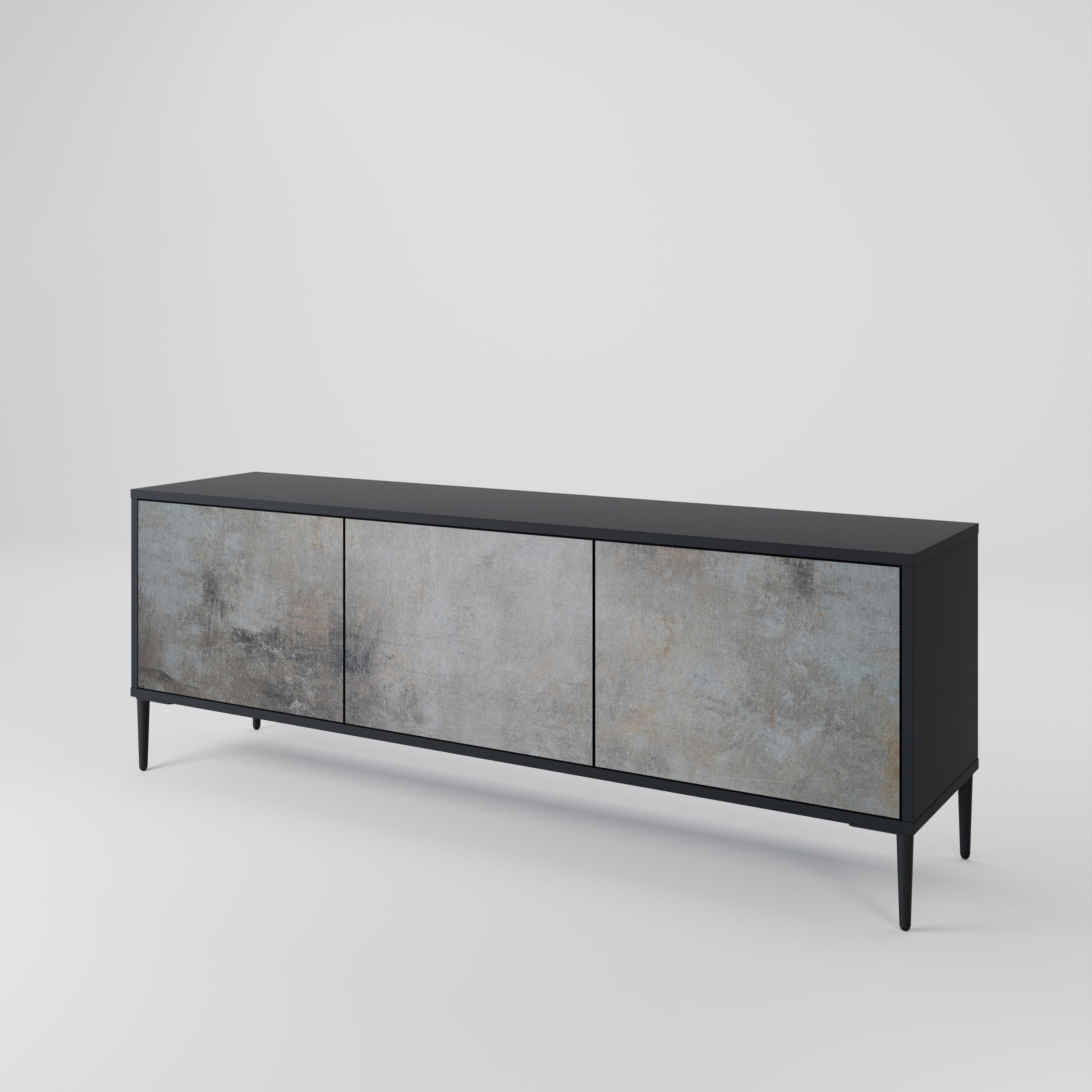 CONCRETE WALL 3-Door TV Cabinet
