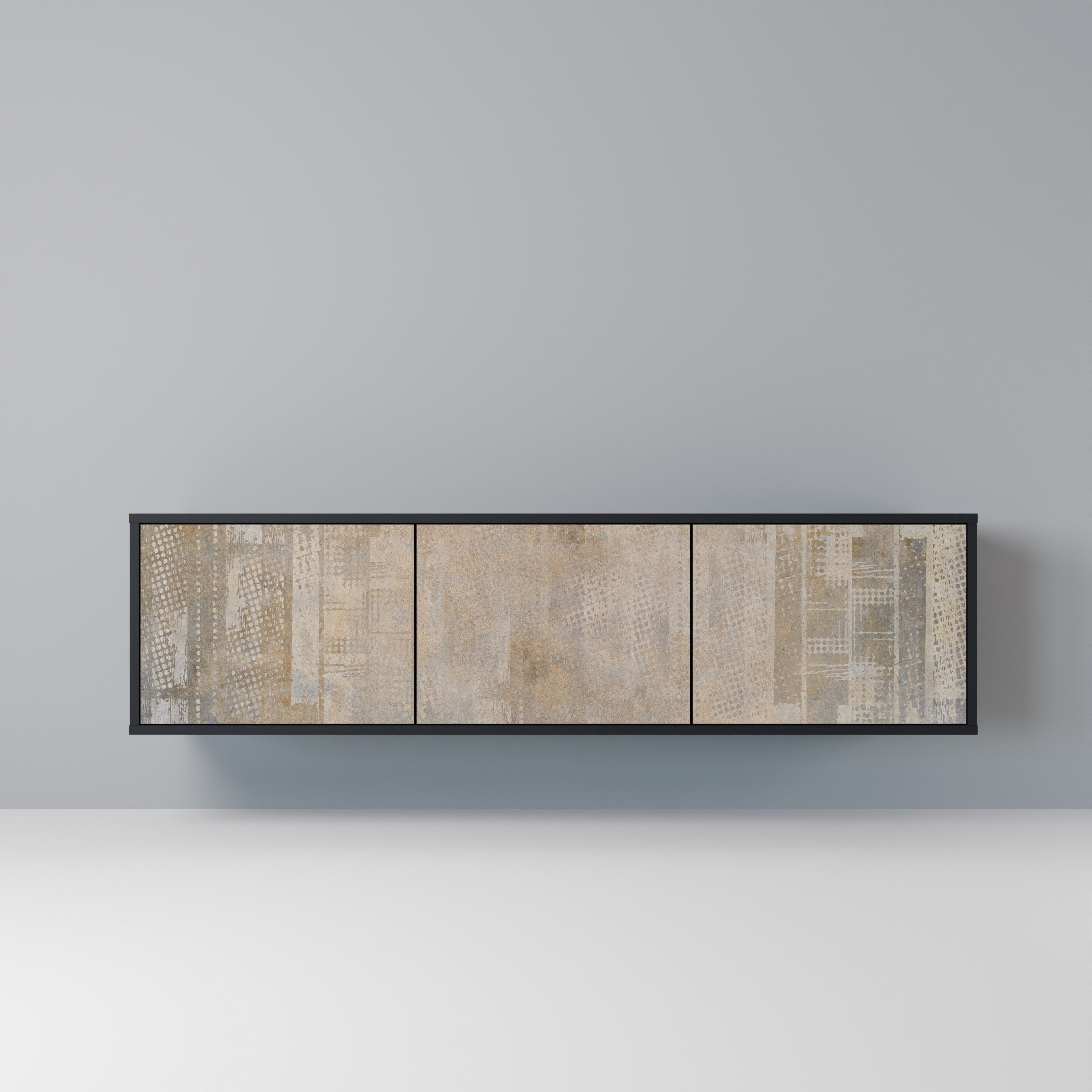 SCREEN ERROR Móvel de TV com 3 Portas em Acabamento Preto