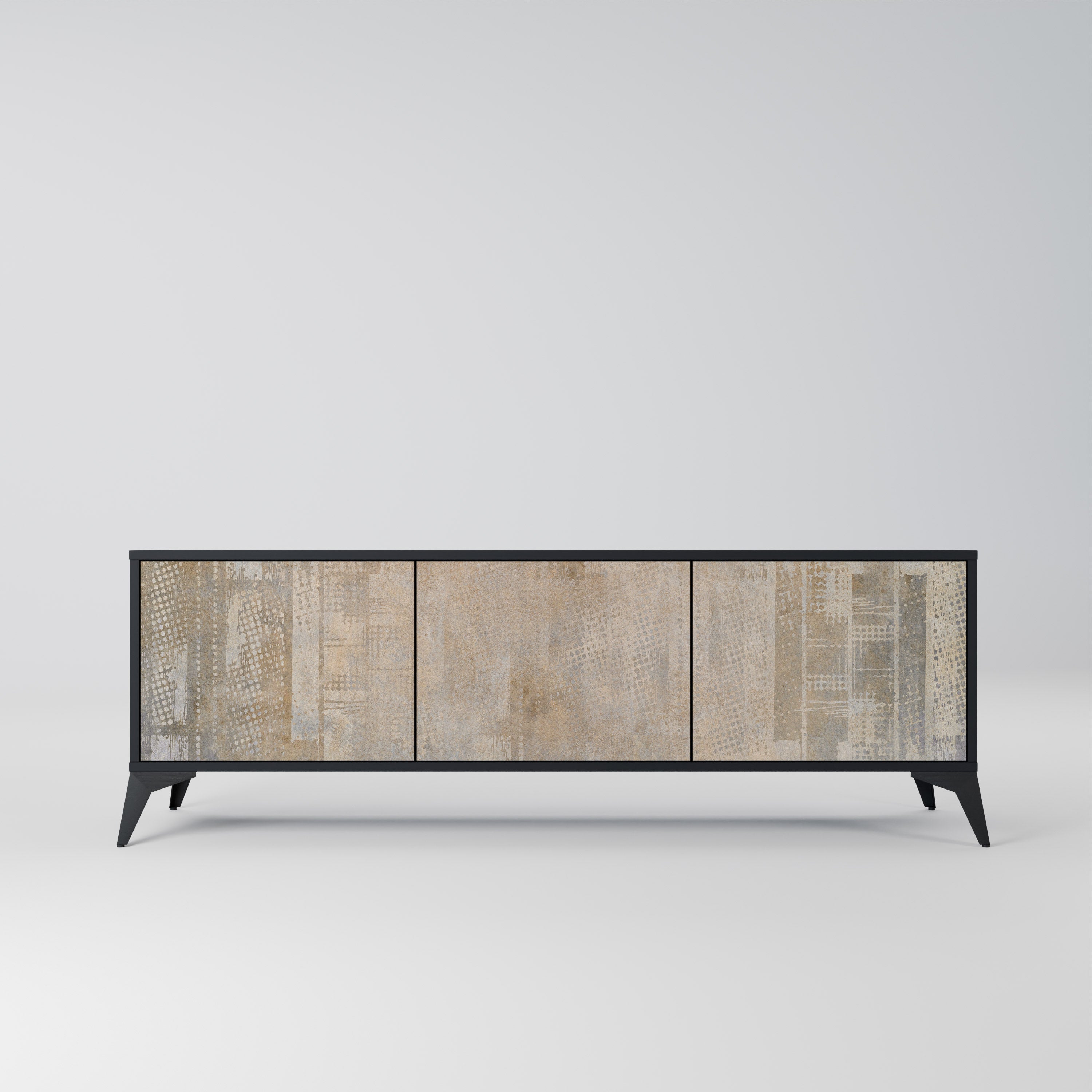 SCREEN ERROR Móvel de TV com 3 Portas em Acabamento Preto