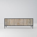 SCREEN ERROR Móvel de TV com 3 Portas em Acabamento Preto