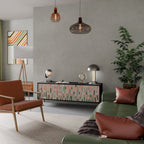 BUILDING THE FUTURE Móvel de TV com 3 Portas em Acabamento Preto