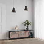 GILDED SWIRLS Móvel de TV com 3 Portas em Acabamento Preto