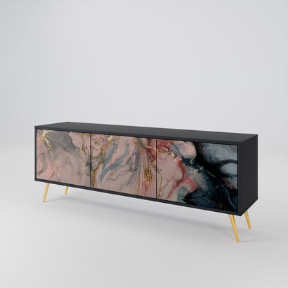 GILDED SWIRLS 3-Door TV Cabinet