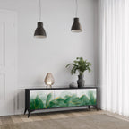 EXPENSIVE NATURE Móvel de TV com 3 Portas em Acabamento Preto