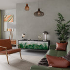 EXPENSIVE NATURE Móvel de TV com 3 Portas em Acabamento Preto