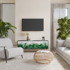 EXPENSIVE NATURE Móvel de TV com 3 Portas em Acabamento Preto