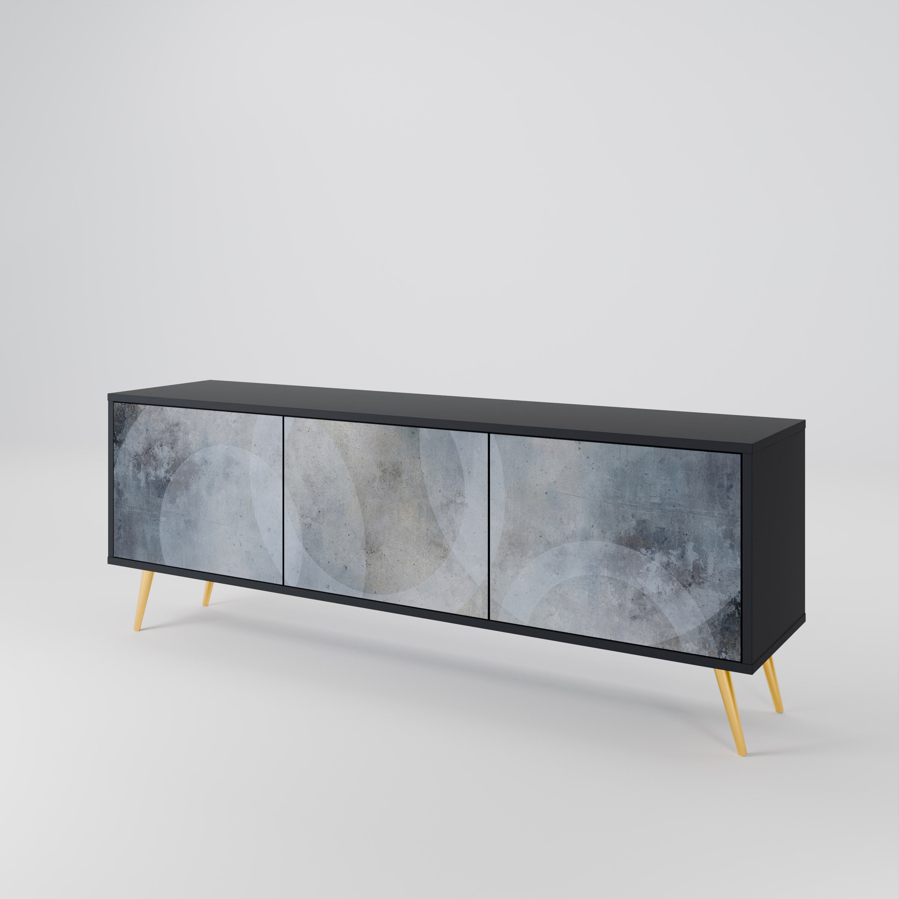 MUTED ARC 3-Door TV Cabinet