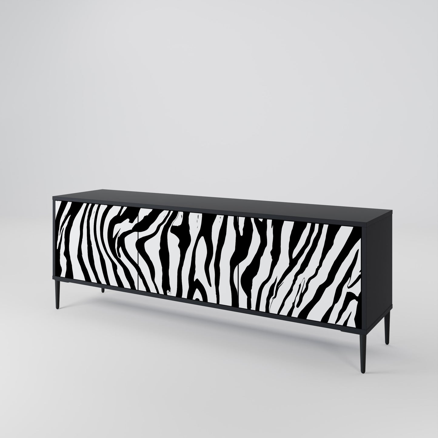 SPLENDID ZEBRA Móvel de TV de 3 Portas
