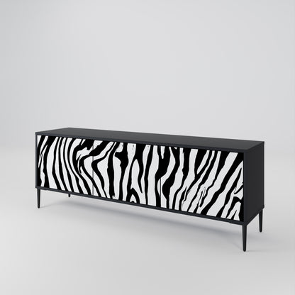 SPLENDID ZEBRA Móvel de TV de 3 Portas