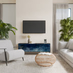 CELESTIAL FALL Móvel de TV com 3 Portas em Acabamento Preto