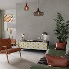 RADIANT REVERIE Móvel de TV com 3 Portas em Acabamento Preto