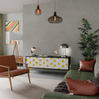 RADIANT REVERIE Móvel de TV com 3 Portas em Acabamento Preto