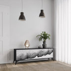 MONOCHROME MIRAGE 3-Door TV Stand in Black Finish