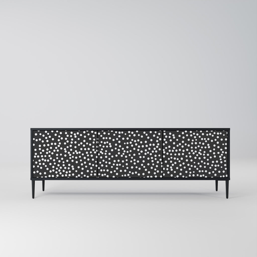 BLINDING LIGHTS Móvel de TV com 3 Portas em Acabamento Preto