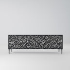 BLINDING LIGHTS Móvel de TV com 3 Portas em Acabamento Preto