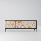 SPRING WHIMSY Móvel de TV com 3 Portas em Acabamento Preto