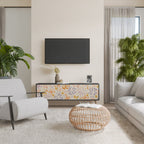 SPRING WHIMSY Móvel de TV com 3 Portas em Acabamento Preto