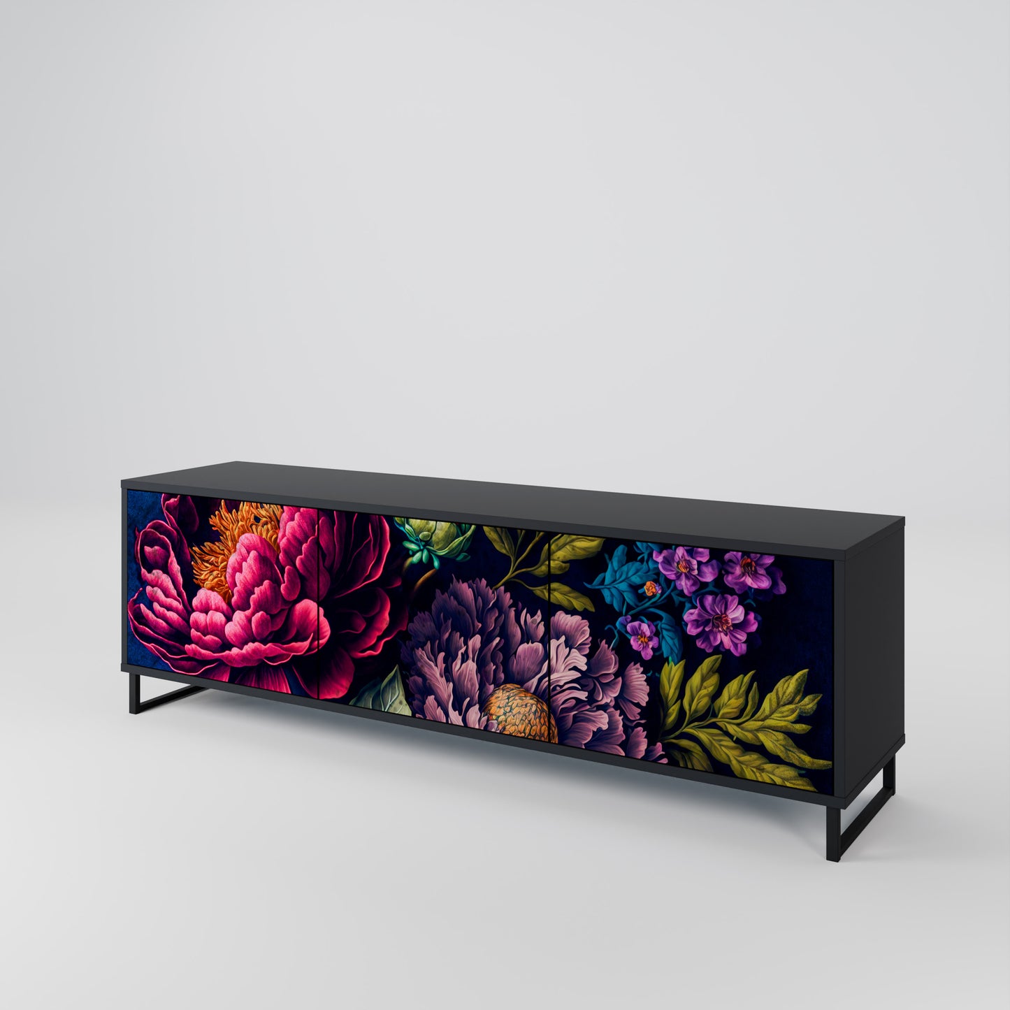 BLOOMING ELEGANCE Móvel de TV de 3 Portas