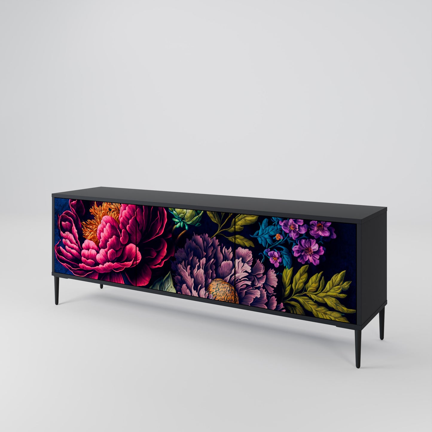 BLOOMING ELEGANCE Móvel de TV de 3 Portas