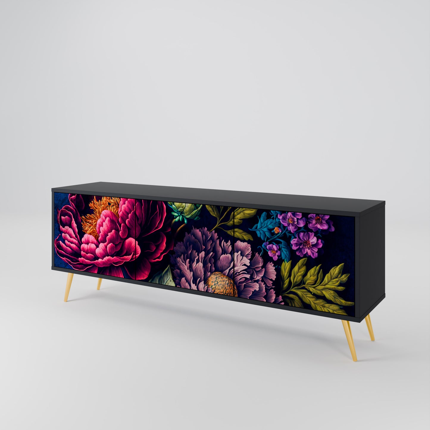BLOOMING ELEGANCE Móvel de TV de 3 Portas