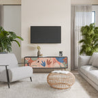 PASTEL DESTINY 3-Door TV Stand in Black Finish