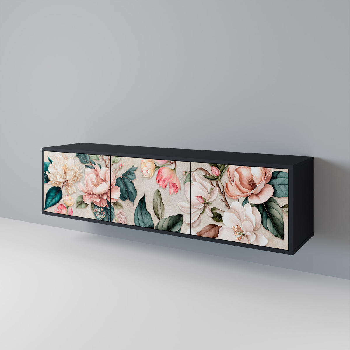 FLORAL GRACE Móvel de TV de 3 Portas