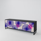 MAGIC NATURE Móvel de TV com 3 Portas em Acabamento Preto