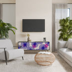 MAGIC NATURE Móvel de TV com 3 Portas em Acabamento Preto