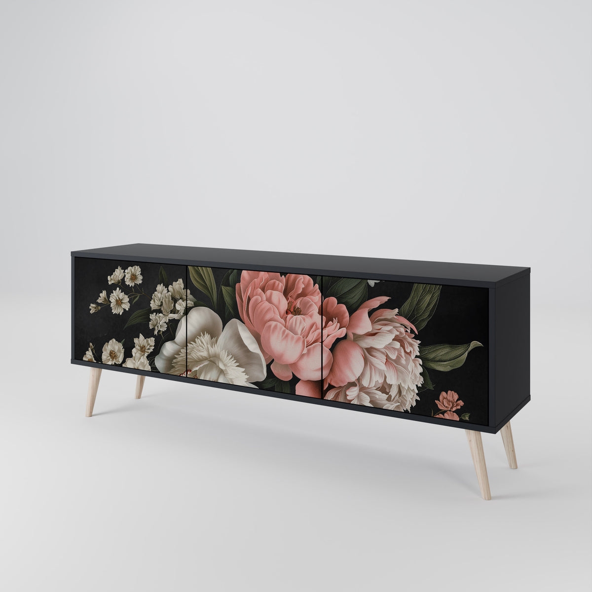 LUSH ELEGANCE Móvel de TV de 3 Portas