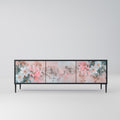 CHERRY BLOSSOM 3-Door TV Stand in Black Finish