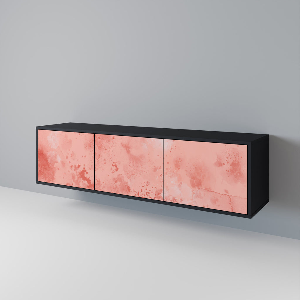 CRANE DANCE 3-Door TV Stand in Black Finish