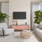 CRANE DANCE 3-Door TV Stand in Black Finish