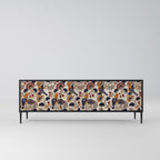 EMINENT HOOPOE Móvel de TV com 3 Portas em Acabamento Preto