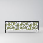 SEEDLING SONGBIRD 3-Door TV Stand in Black Finish