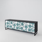 WATERSPOUT SONGIBIRD 3-Door TV Stand in Black Finish