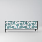 WATERSPOUT SONGIBIRD 3-Door TV Stand in Black Finish