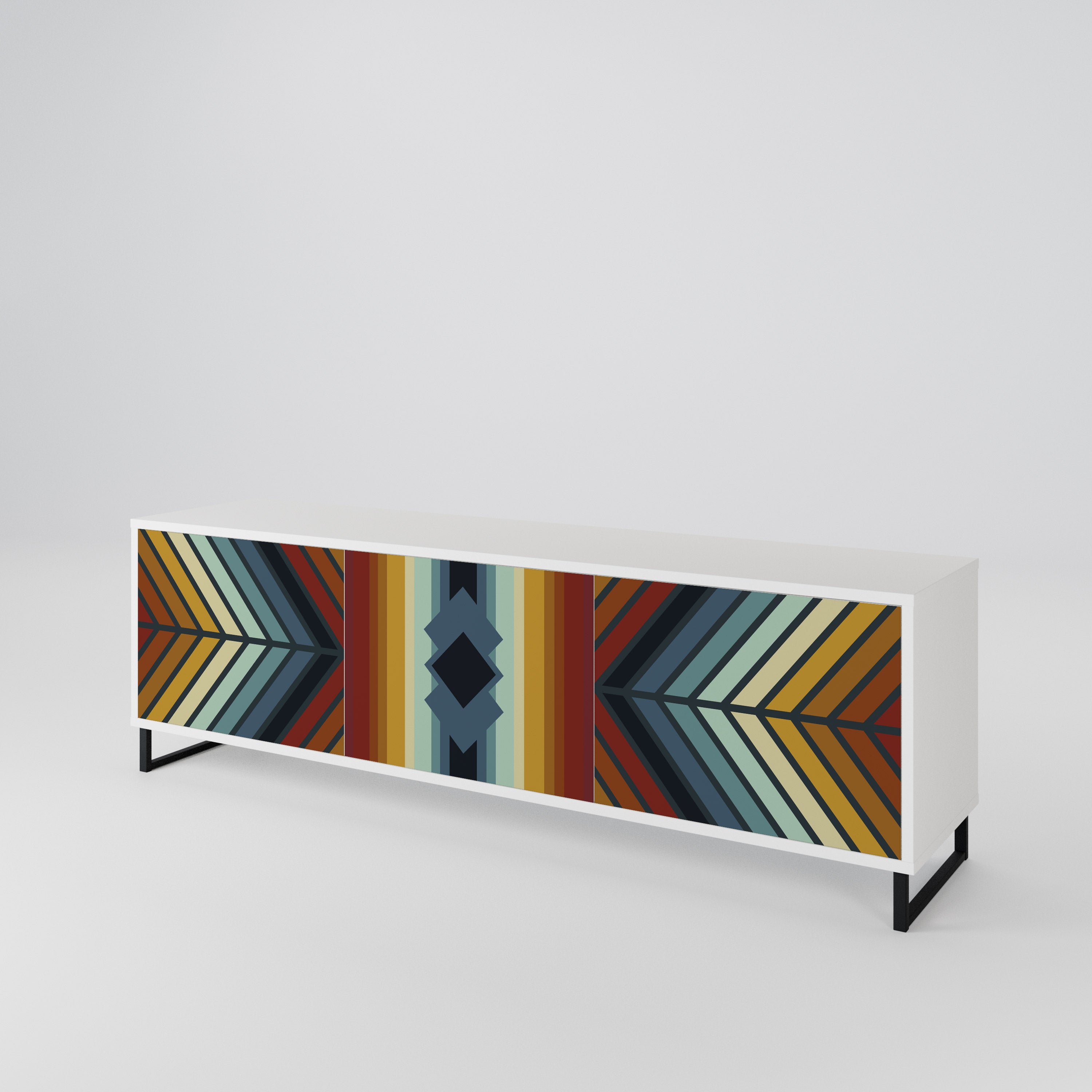 INDIGENOUS ZIGZAG Móvel de TV de 3 Portas