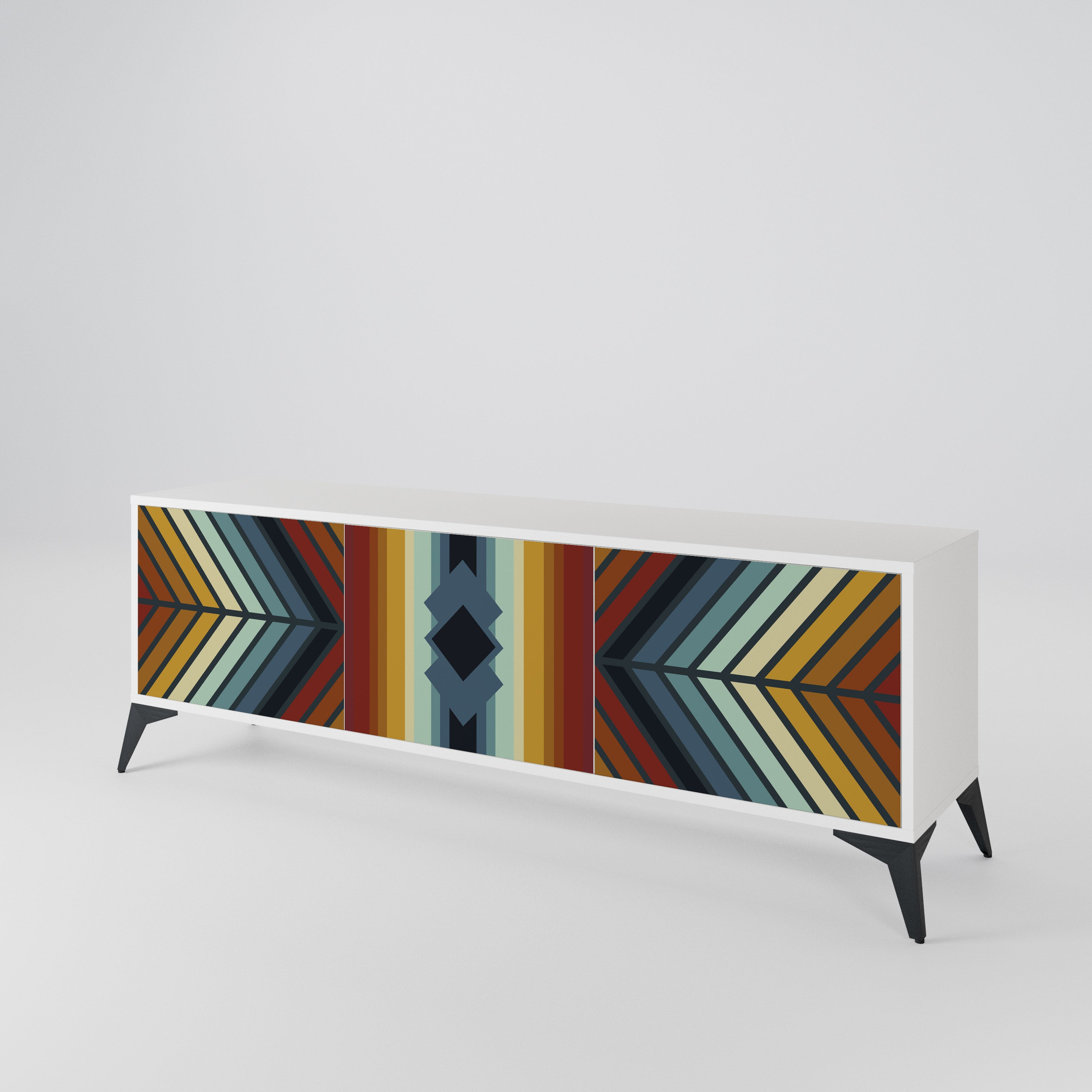 INDIGENOUS ZIGZAG Móvel de TV de 3 Portas