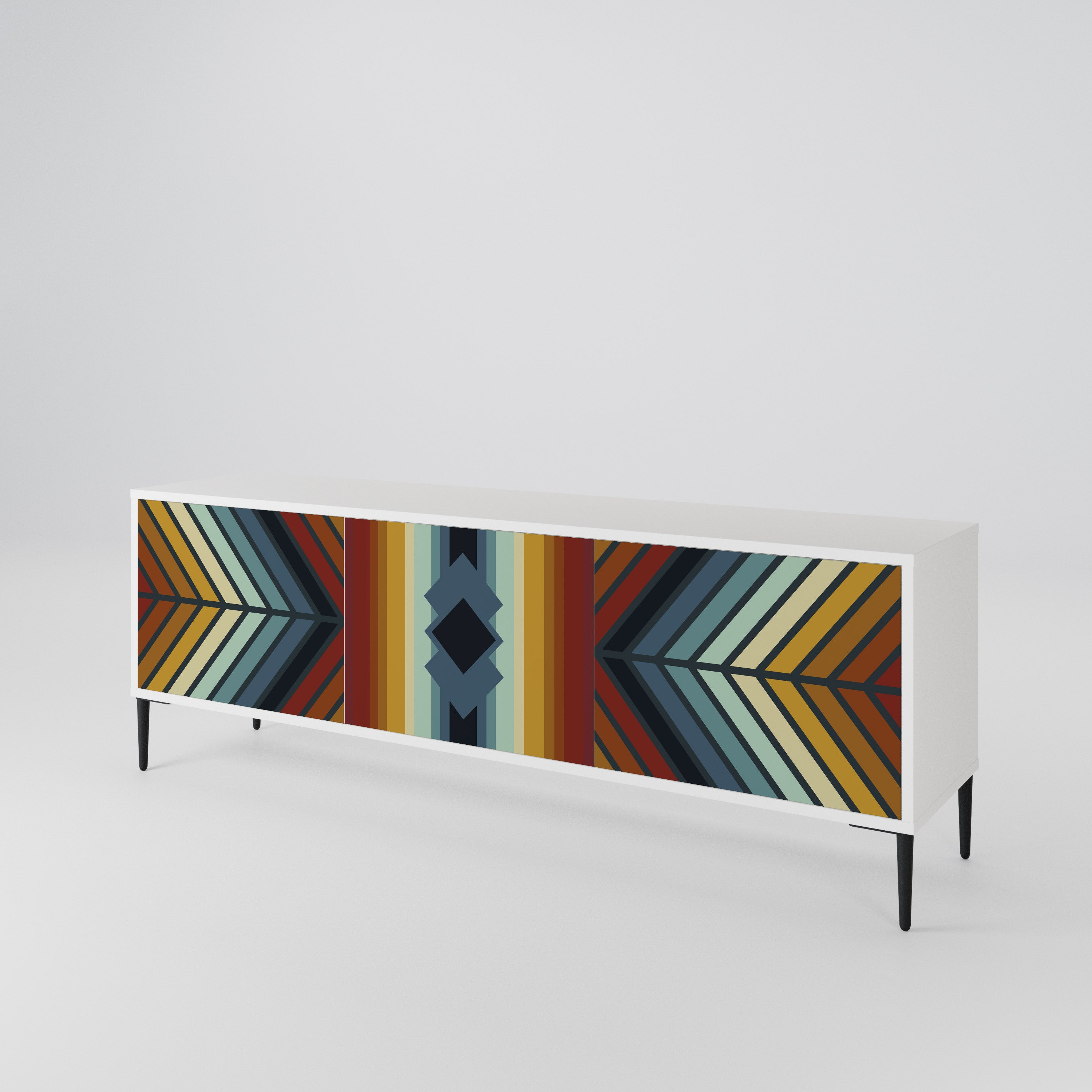 INDIGENOUS ZIGZAG Móvel de TV de 3 Portas