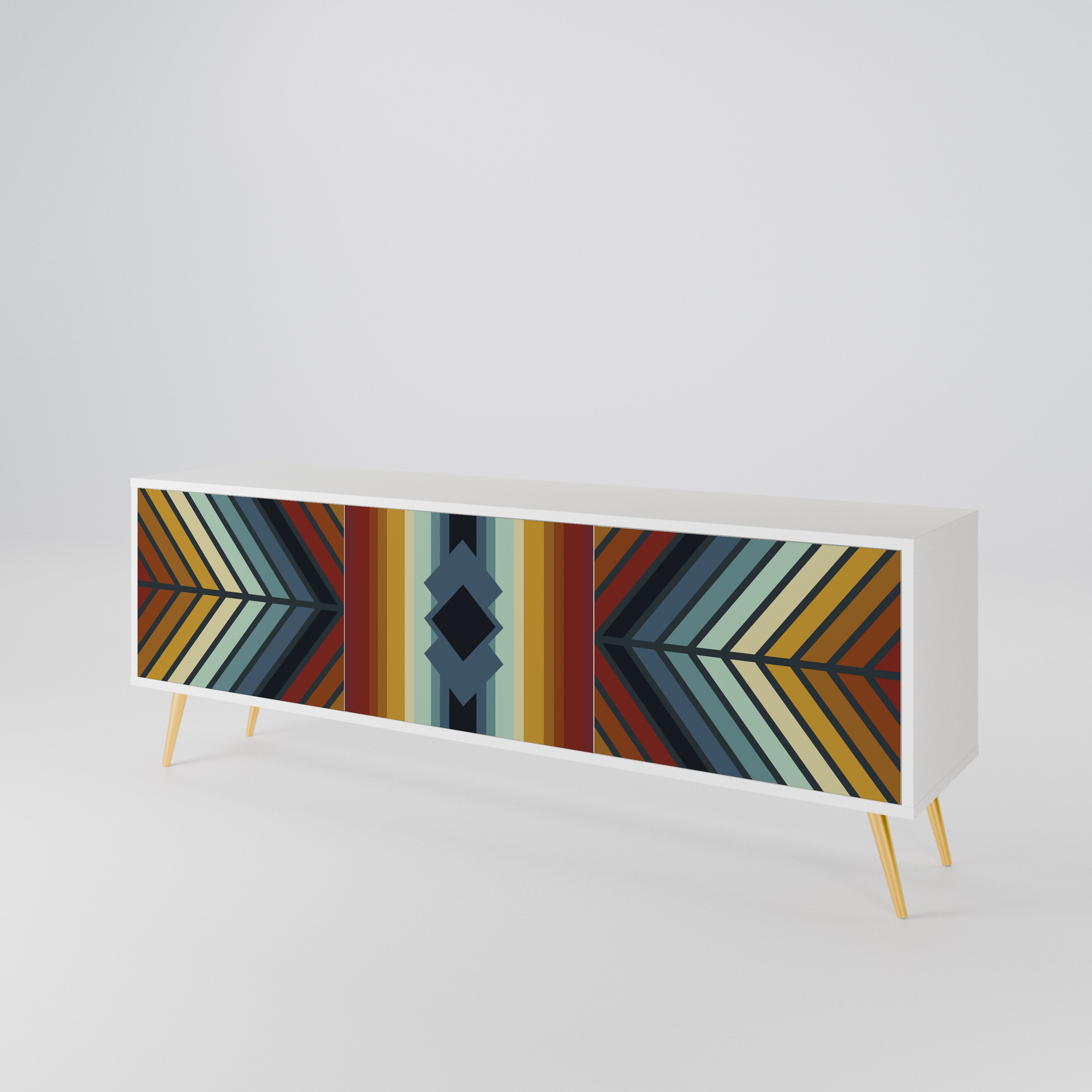 INDIGENOUS ZIGZAG Móvel de TV de 3 Portas