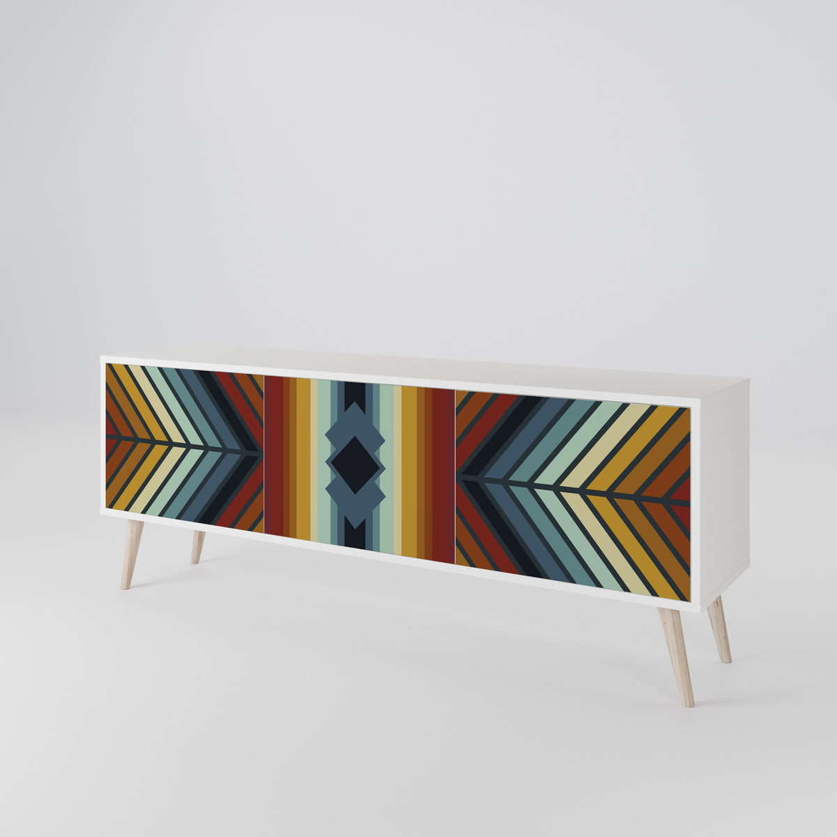 INDIGENOUS ZIGZAG Móvel de TV de 3 Portas