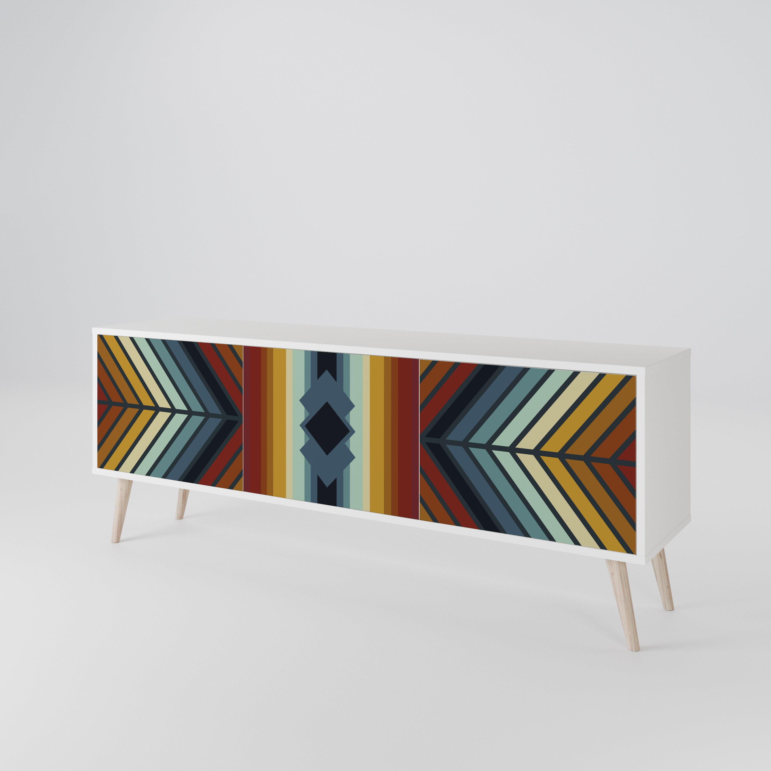 INDIGENOUS ZIGZAG Móvel de TV de 3 Portas